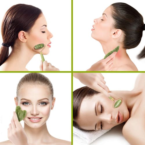 MoldeaGlow® Faja Reductora +Rodillo Jade y Gua sha